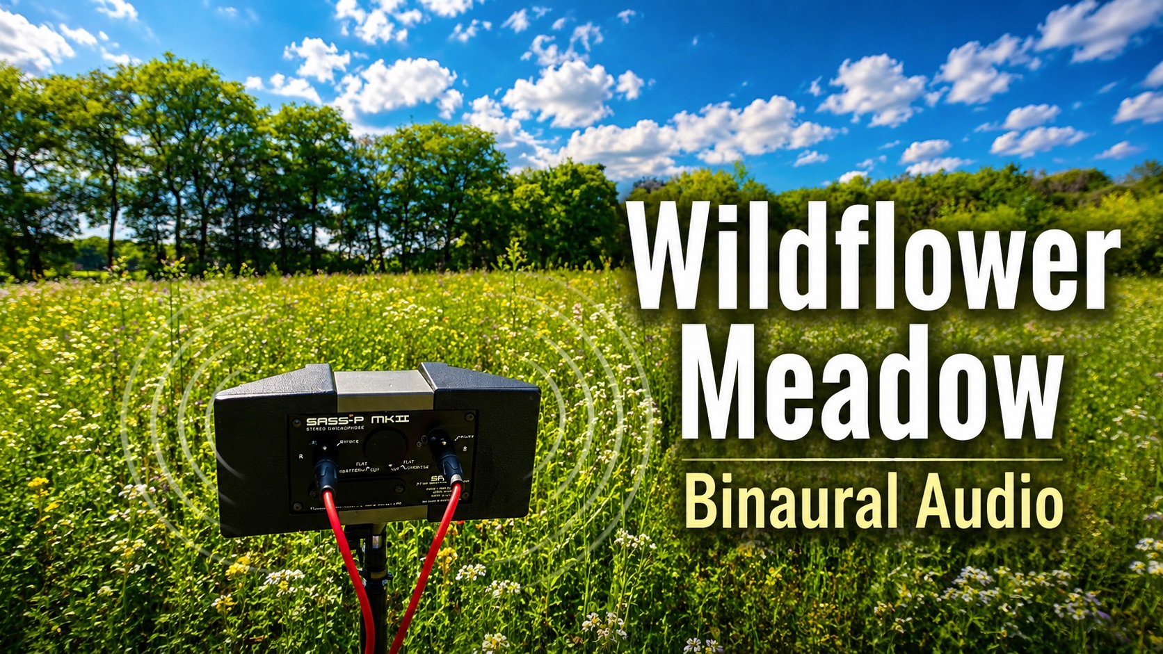 Artwork for Wildflower Meadow | Binaural Nature Sounds (Use Headphones) | Erik Averdal