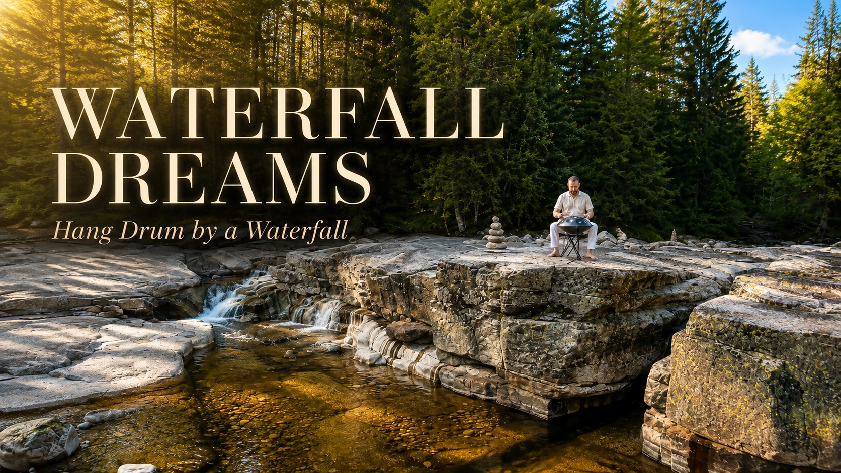 Artwork for Waterfall Dreams | Hang Drum by a Waterfall | Erik Averdal