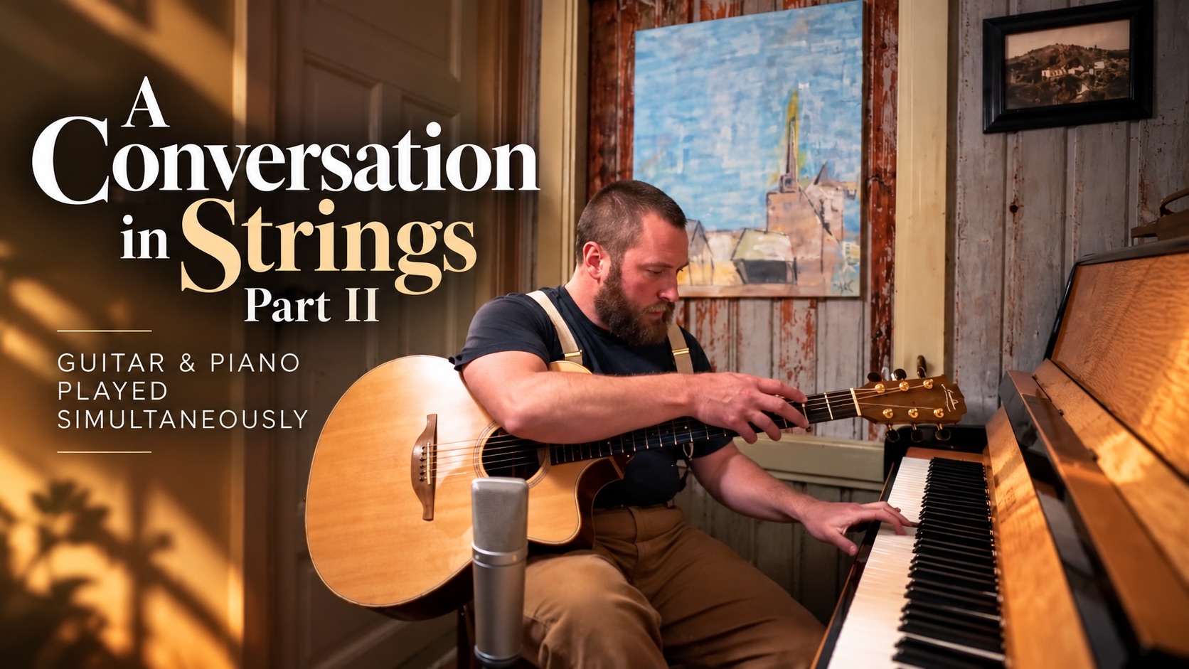 Artwork for A Conversation in Strings, Part II | Guitar & Piano Played Simultaneously | Erik Averdal